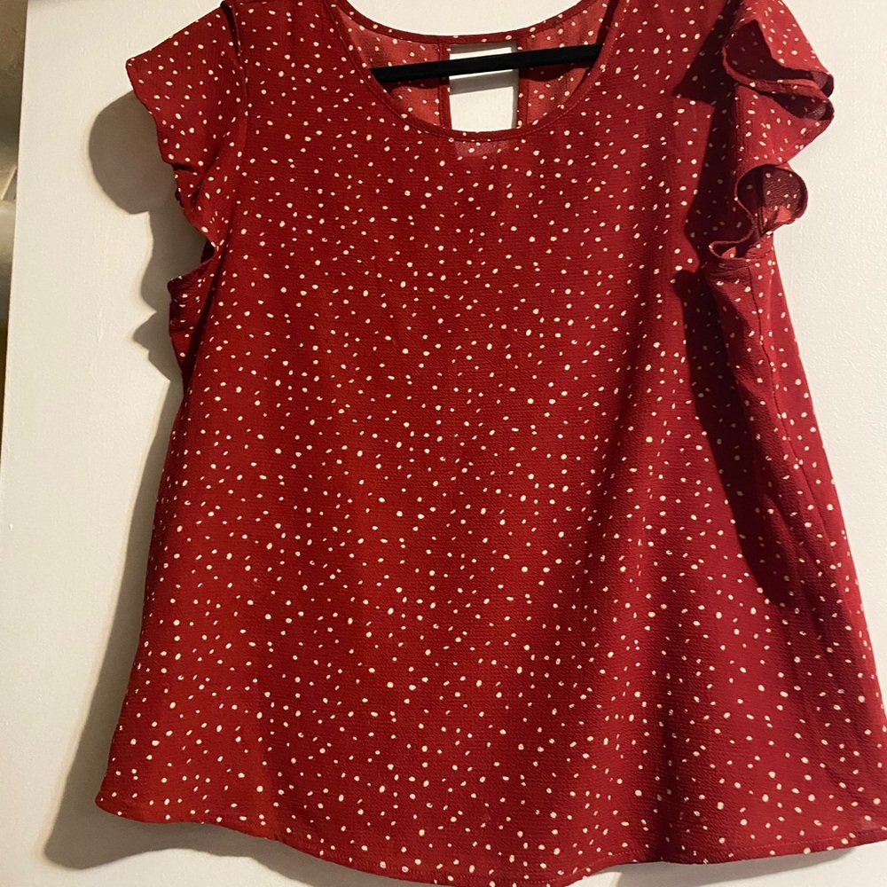 Kiera Keyhole Back Blouse
